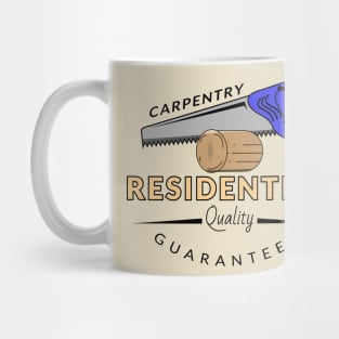 Woodwork carpentry vector design Mug